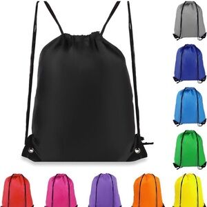 10 NWOT Colorful Drawstring Backpack Set